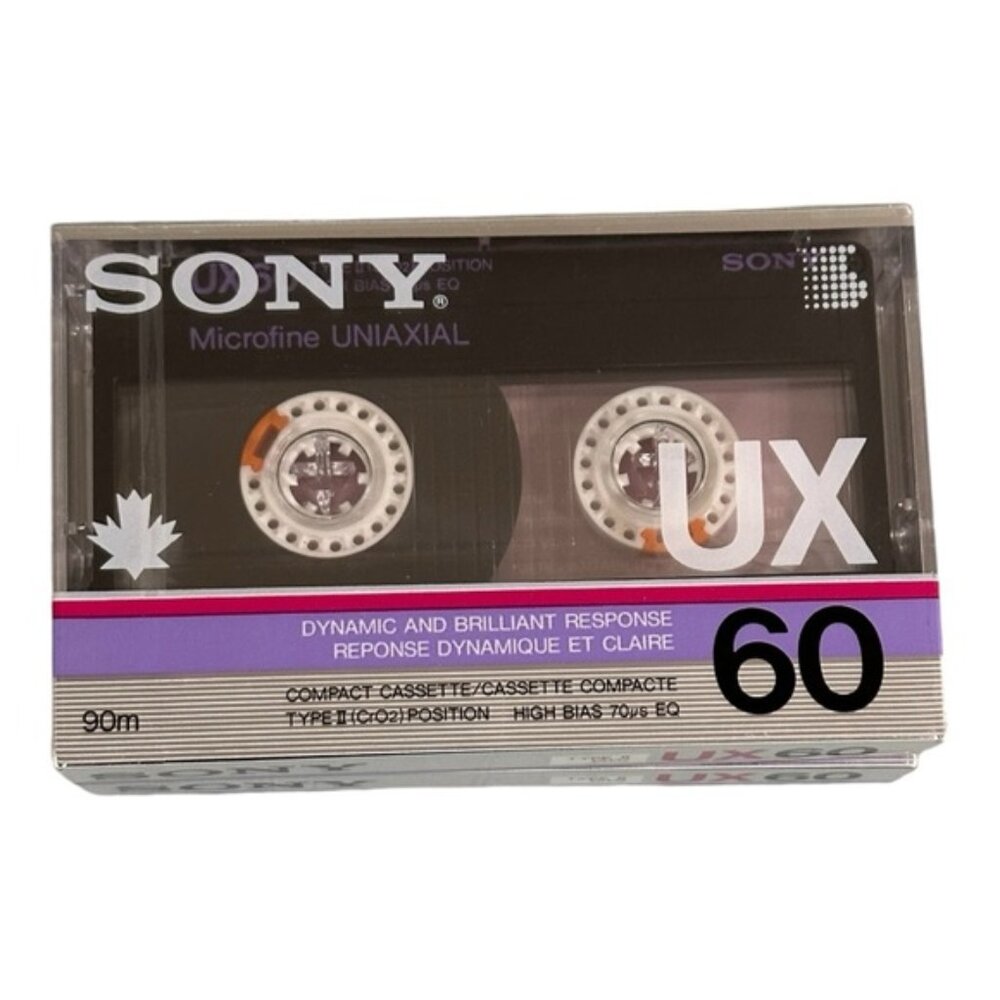 Sony UX 60 Type II Cassette Tapes Lot Of 2
